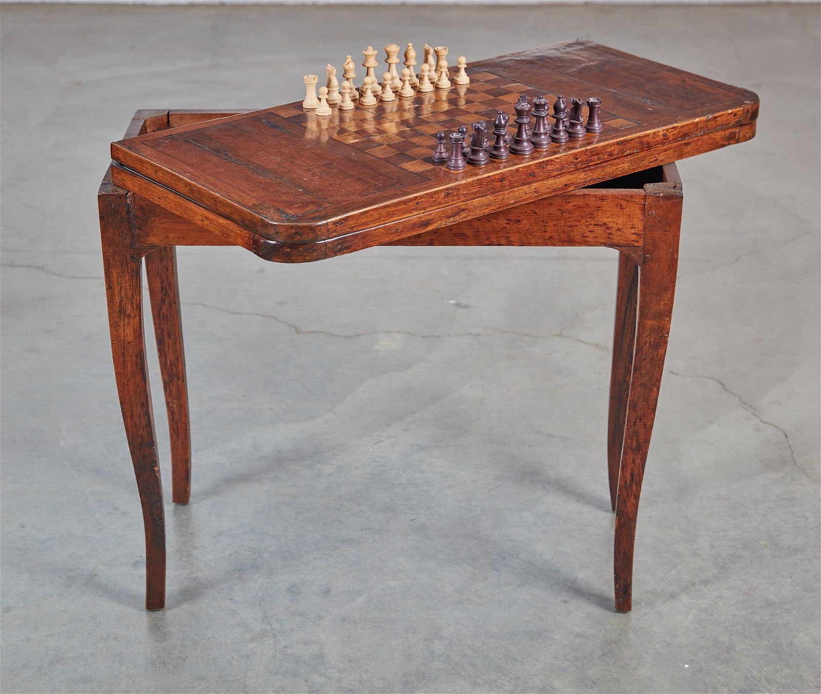 A CONTINENTAL FRUITWOOD FOLD TOP