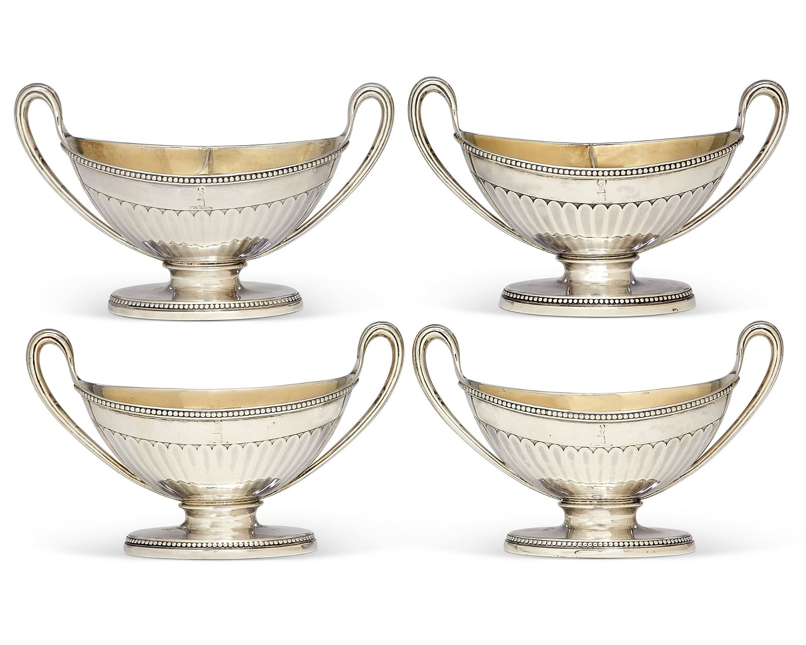 A SET OF FOUR GEORGE III STERLING