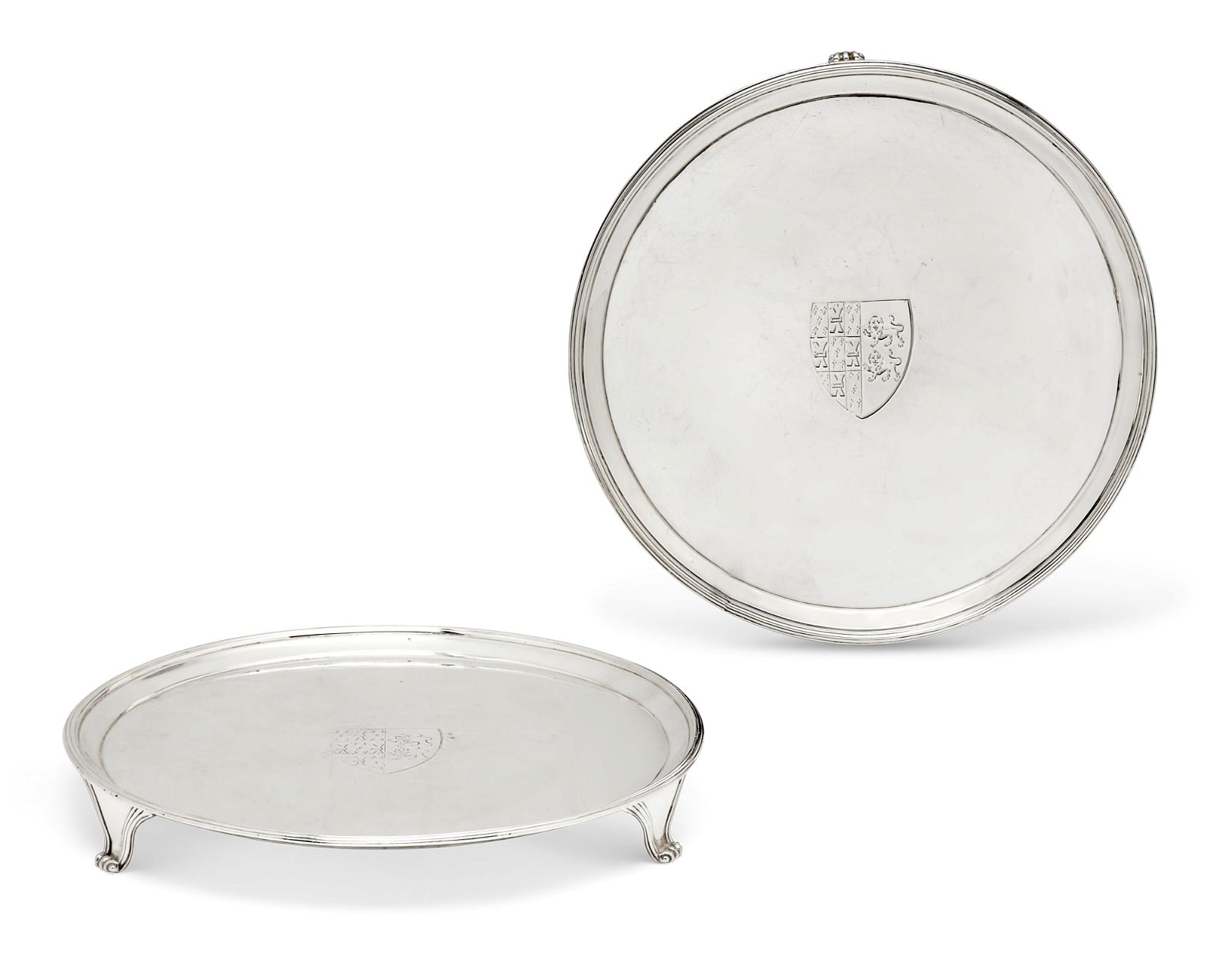 A PAIR OF GEORGE III STERLING SILVER