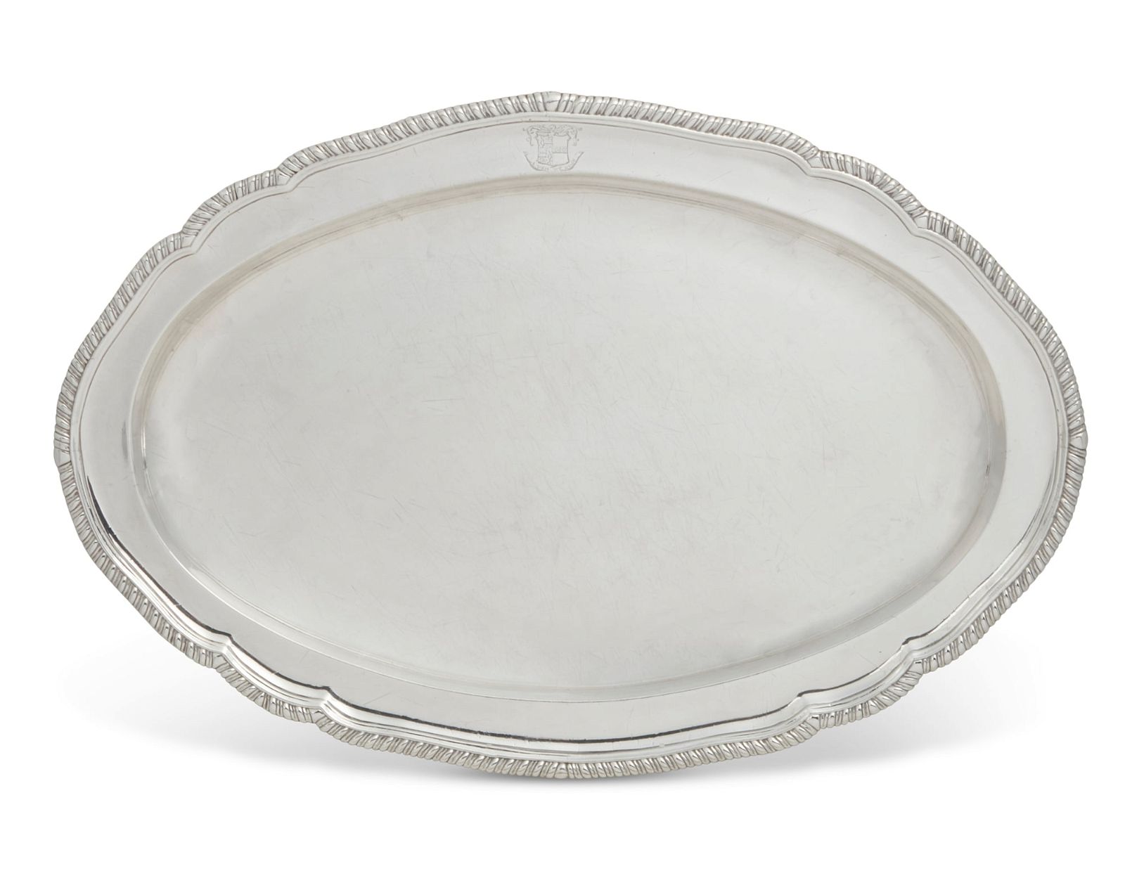 A LARGE GEORGE III STERLING SILVER