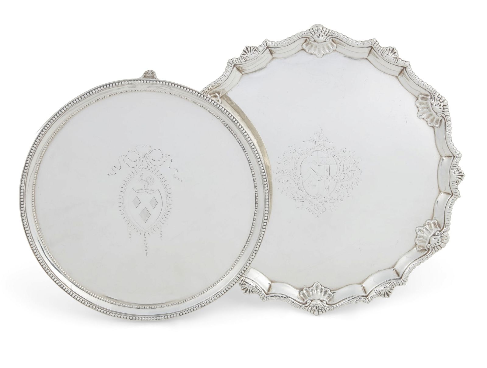 TWO GEORGE III STERLING SILVER