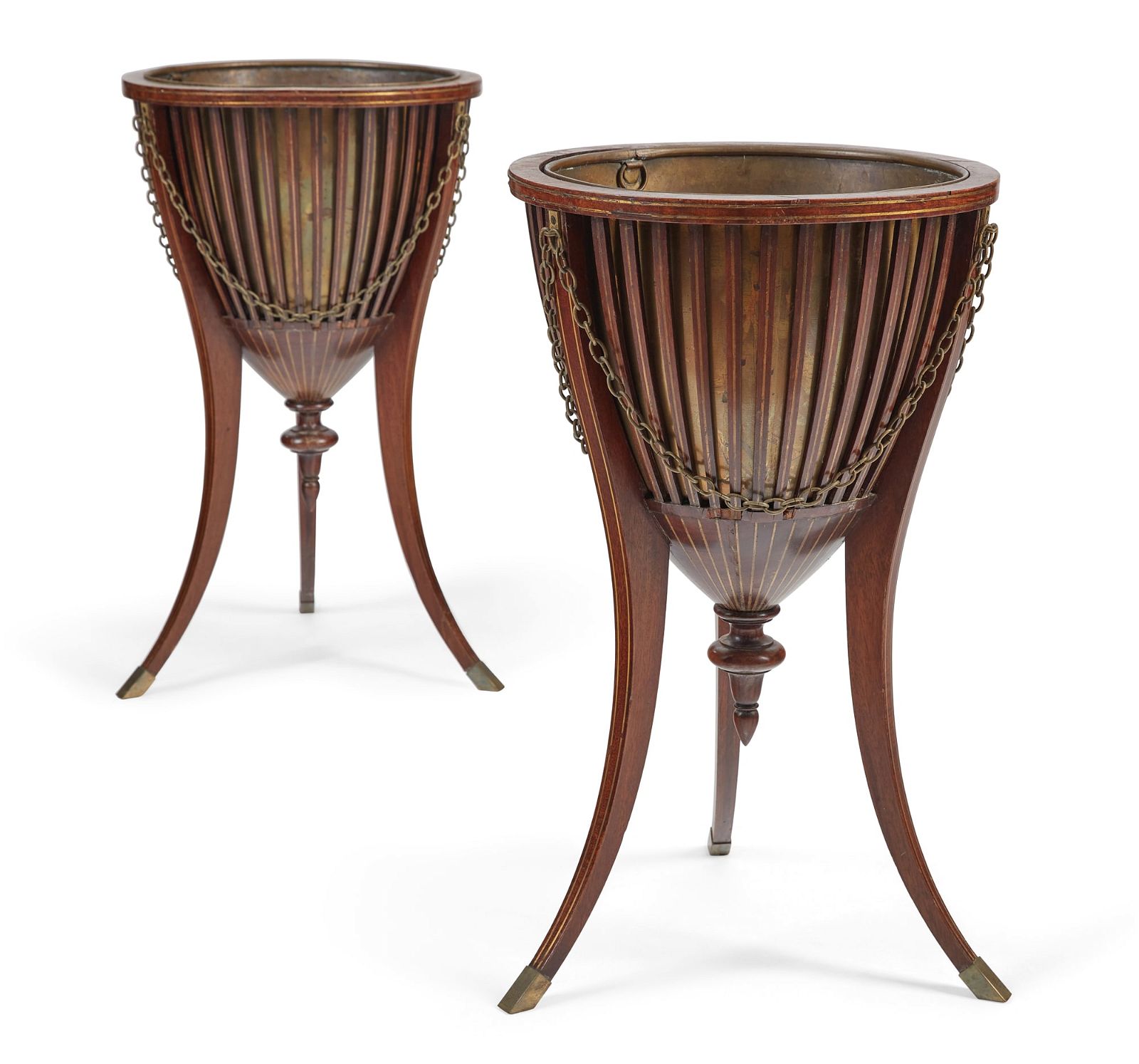 A PAIR OF GEORGE III STYLE MAHOGANY