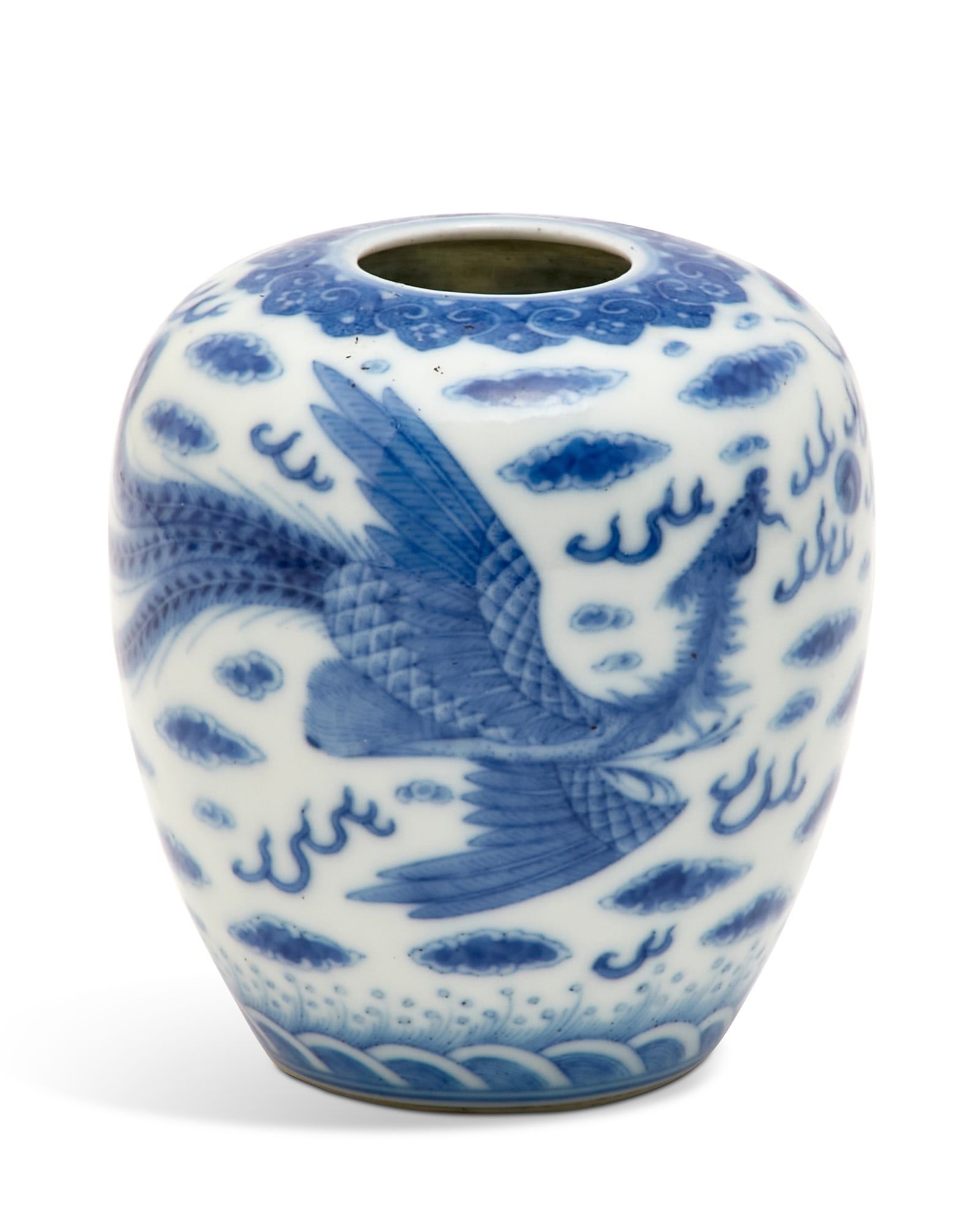 A CHINESE PORCELAIN DRAGON AND PHOENIX