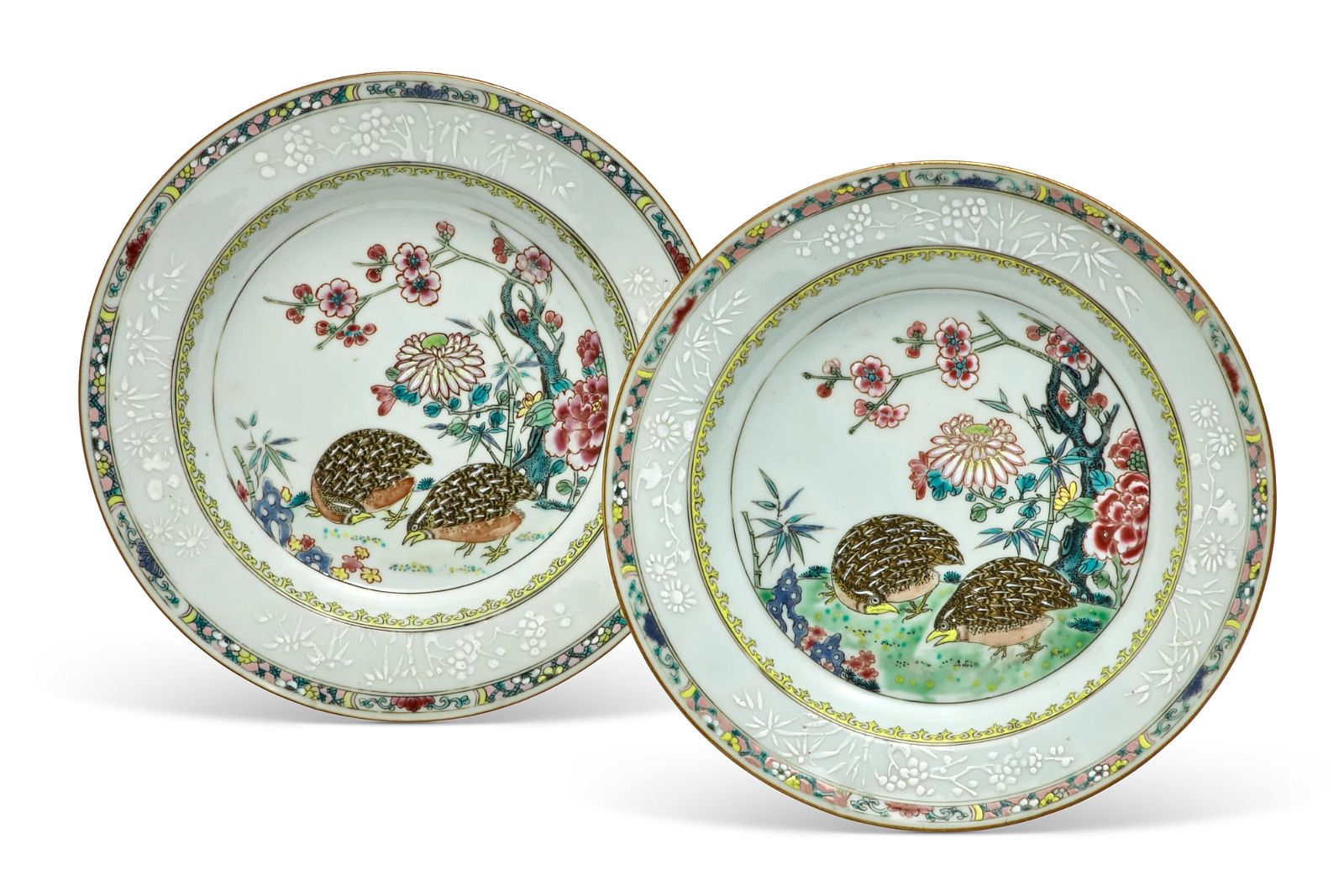 A PAIR OF CHINESE EXPORT PORCELAIN