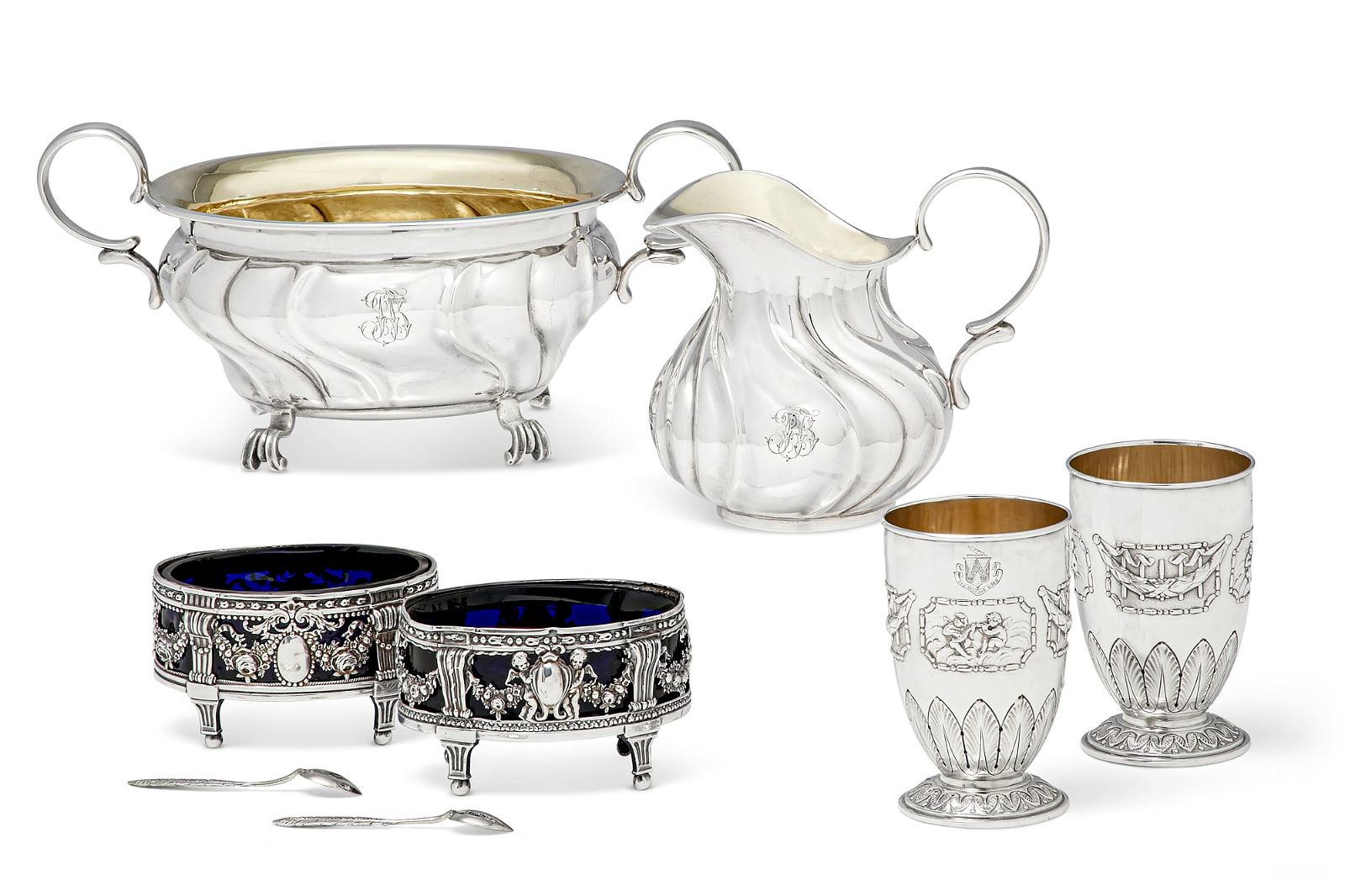 A GROUP OF CONTINENTAL SILVER TABLEWARESA