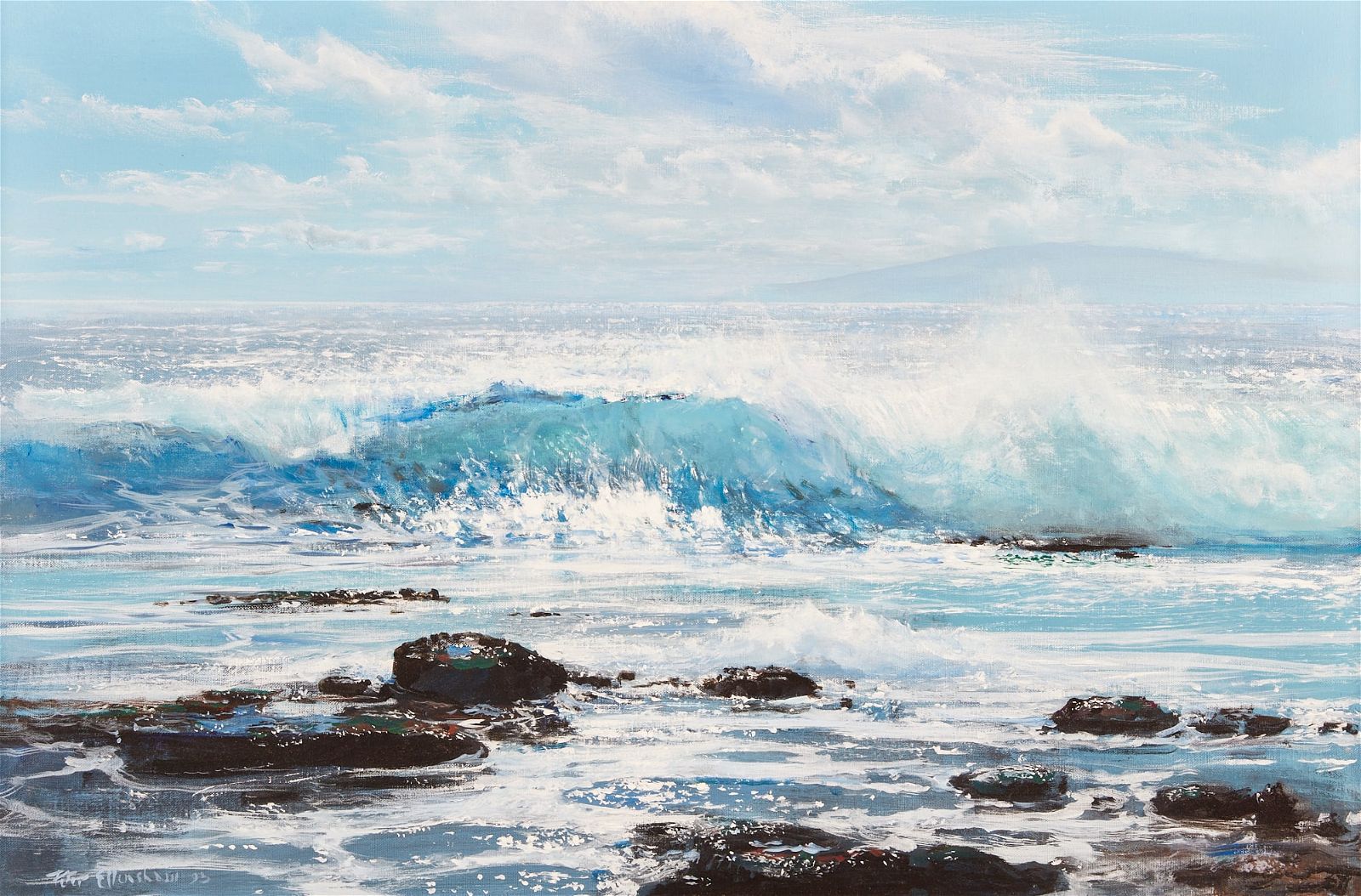 PETER ELLENSHAW, BLUE WAVE, HAWAIIPeter