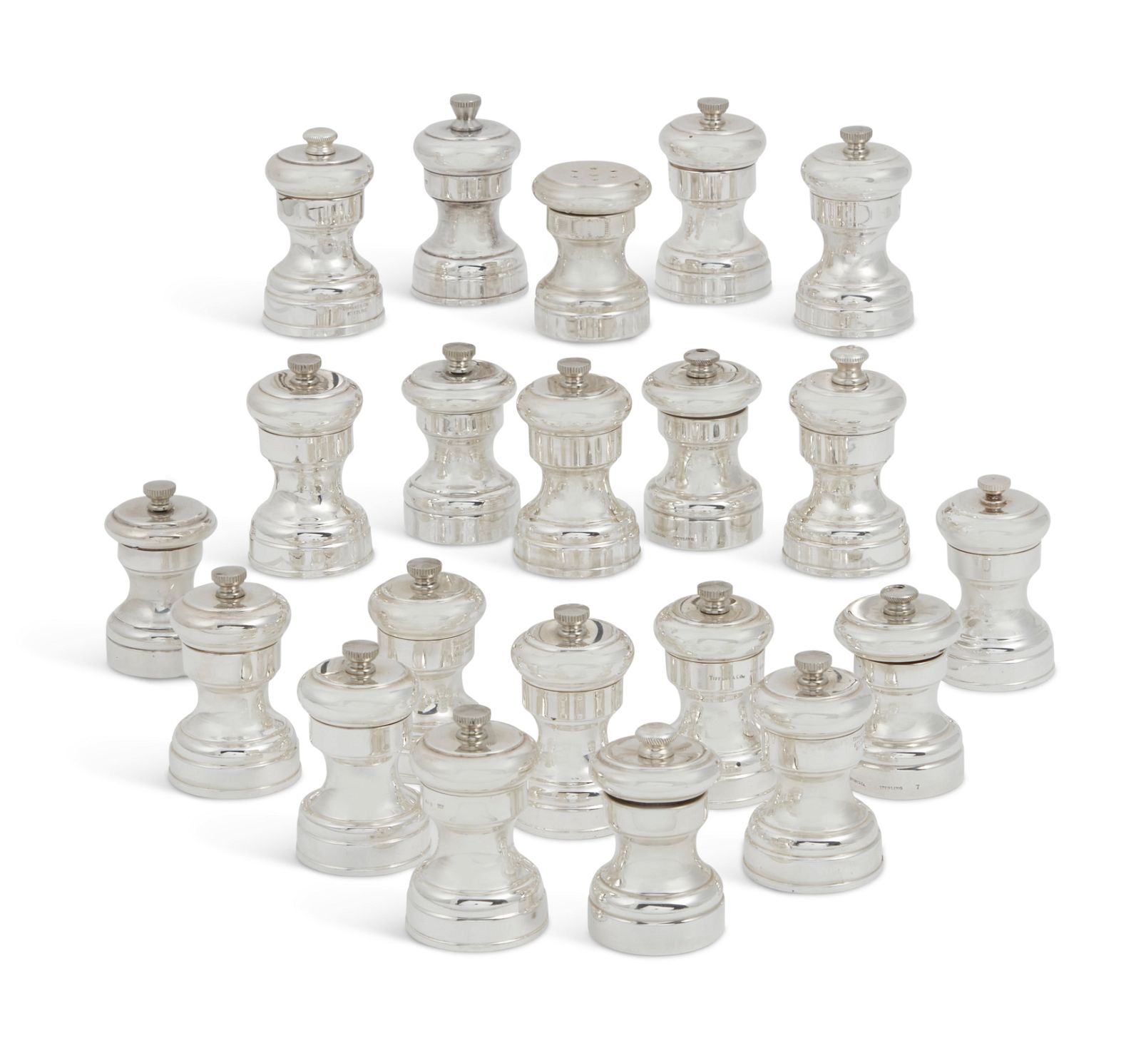 A GROUP OF EIGHTEEN ITALIAN STERLING