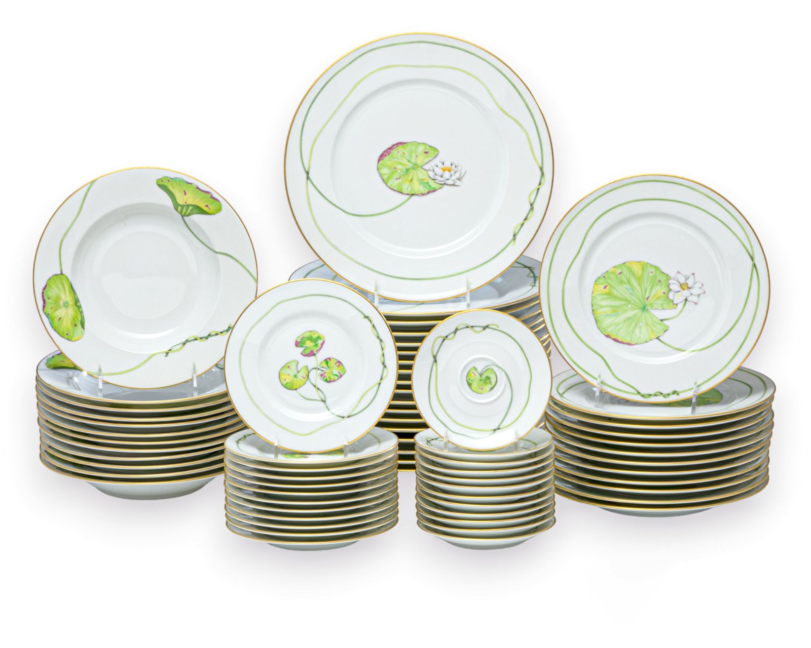 A HERMES PORCELAIN PART DINNER