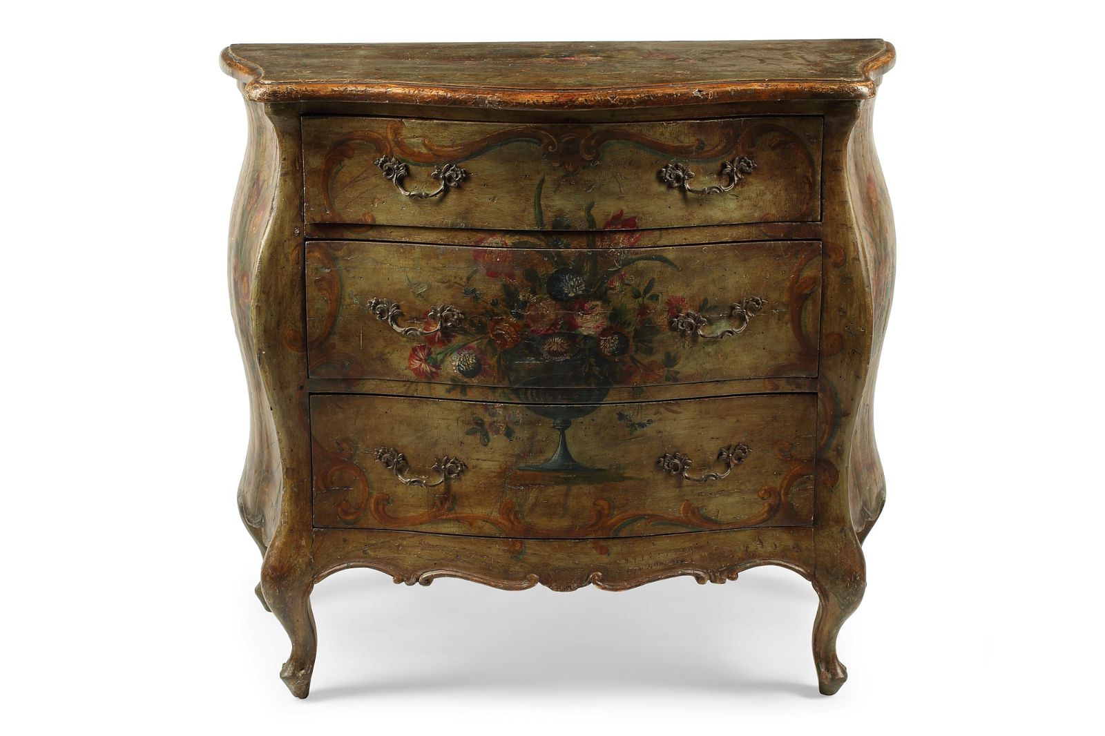 A VENETIAN ROCOCO STYLE PAINT DECORATED