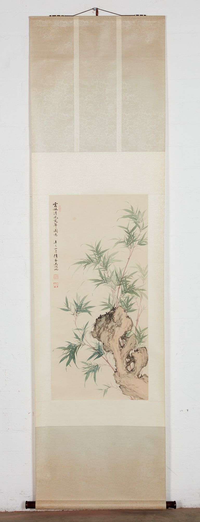 A CHINESE SCROLL DEPICTING BAMBOO