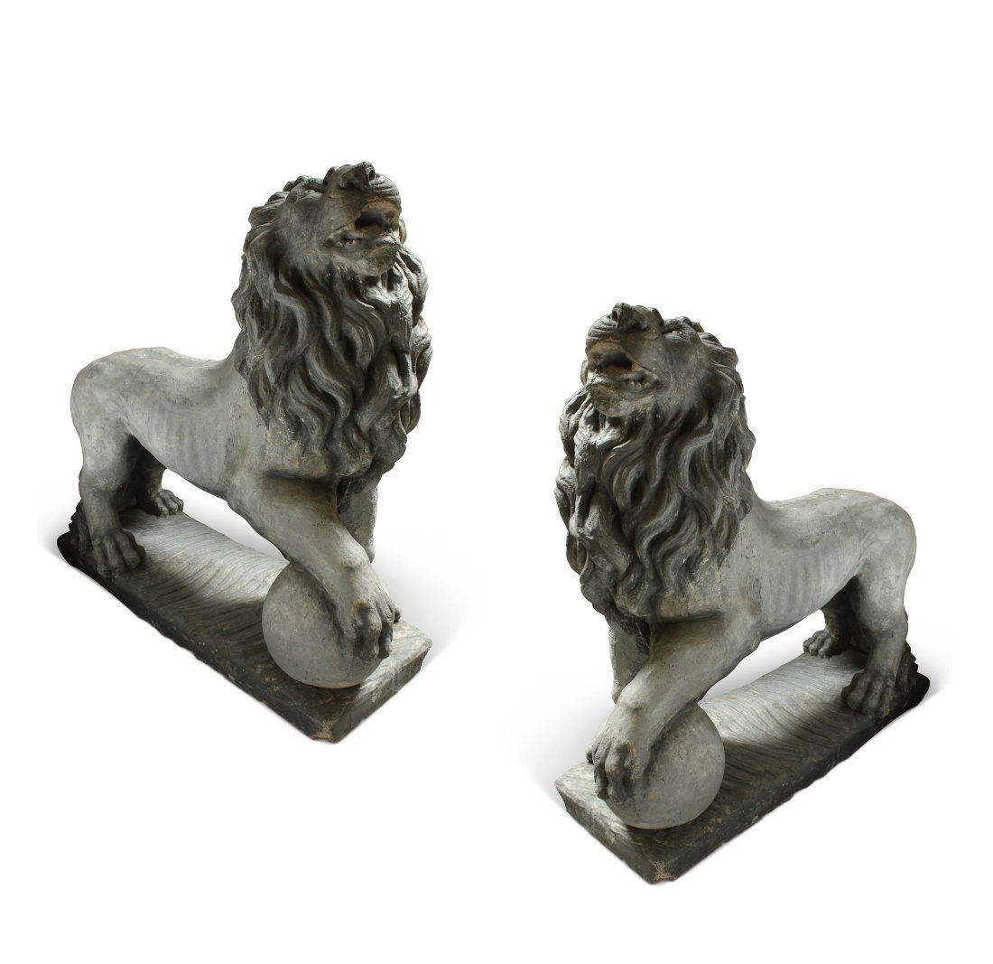 A PAIR OF BAROQUE STYLE STONE MODELS
