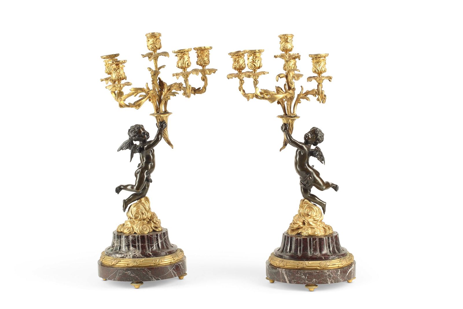 A PAIR OF LOUIS XVI STYLE FIVE