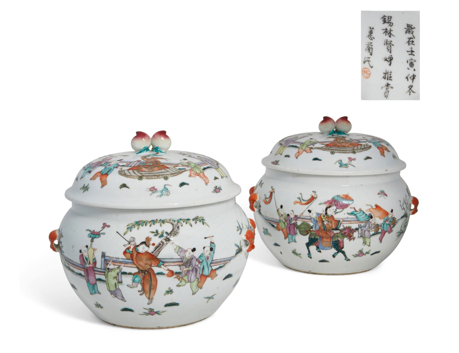 A PAIR OF CHINESE QIANJIANGCAI