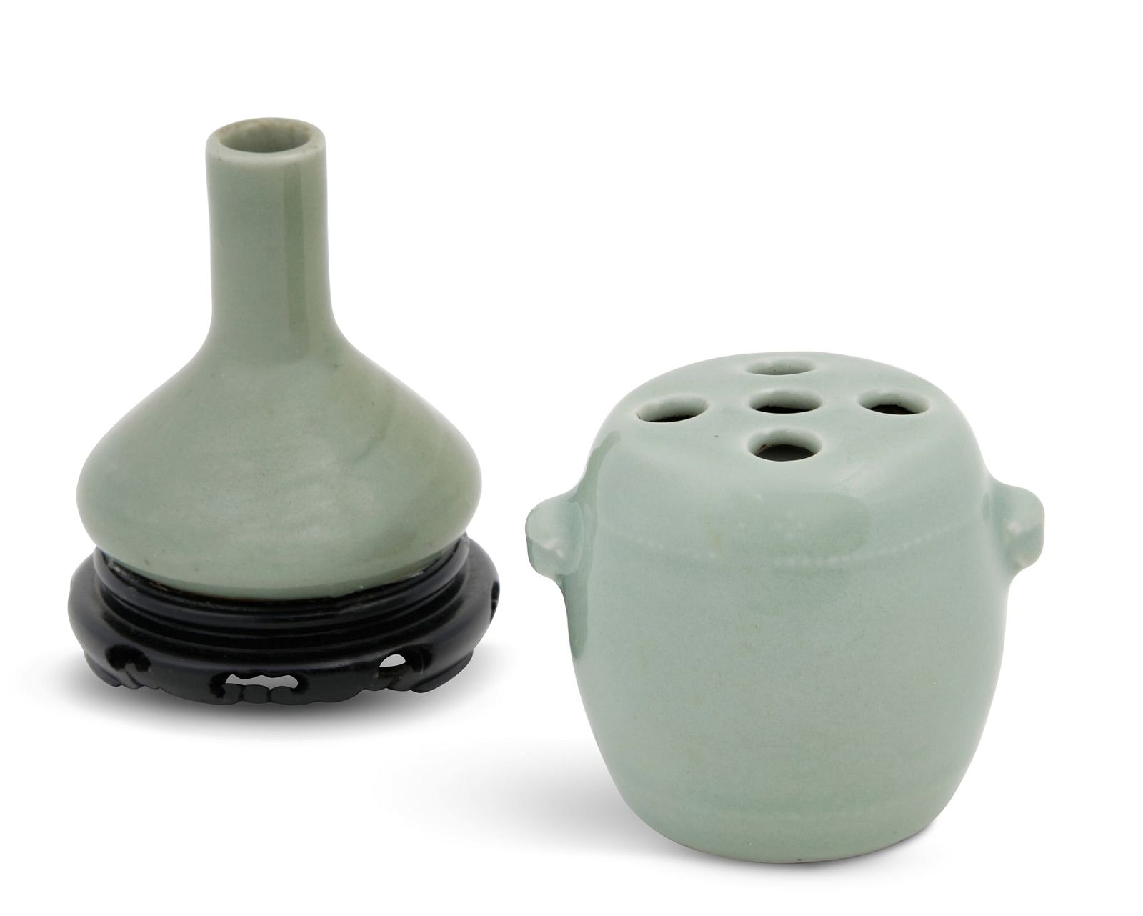 TWO SMALL CHINESE CELADON PORCELAIN