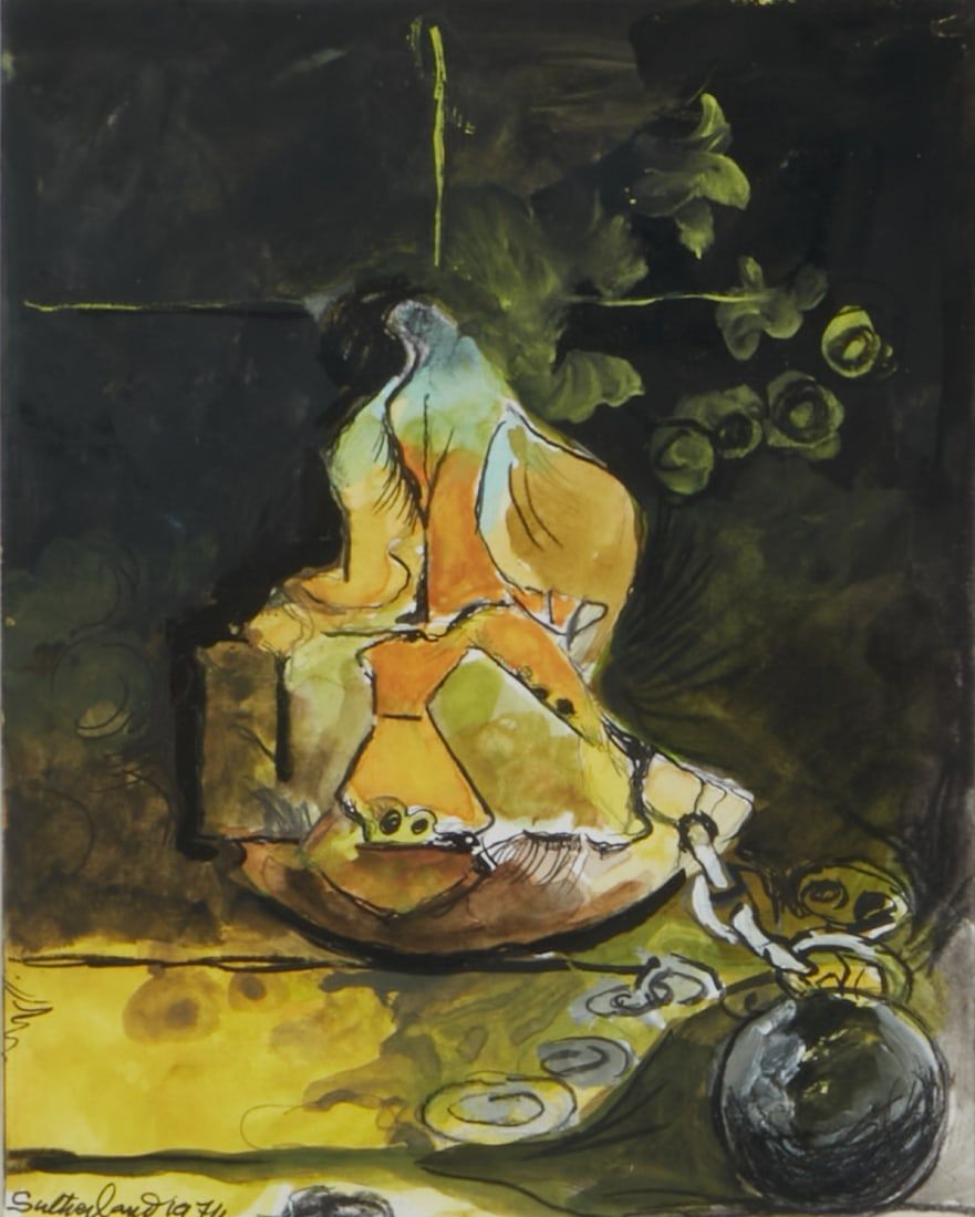 GRAHAM SUTHERLAND, METAL BALL CHAINED