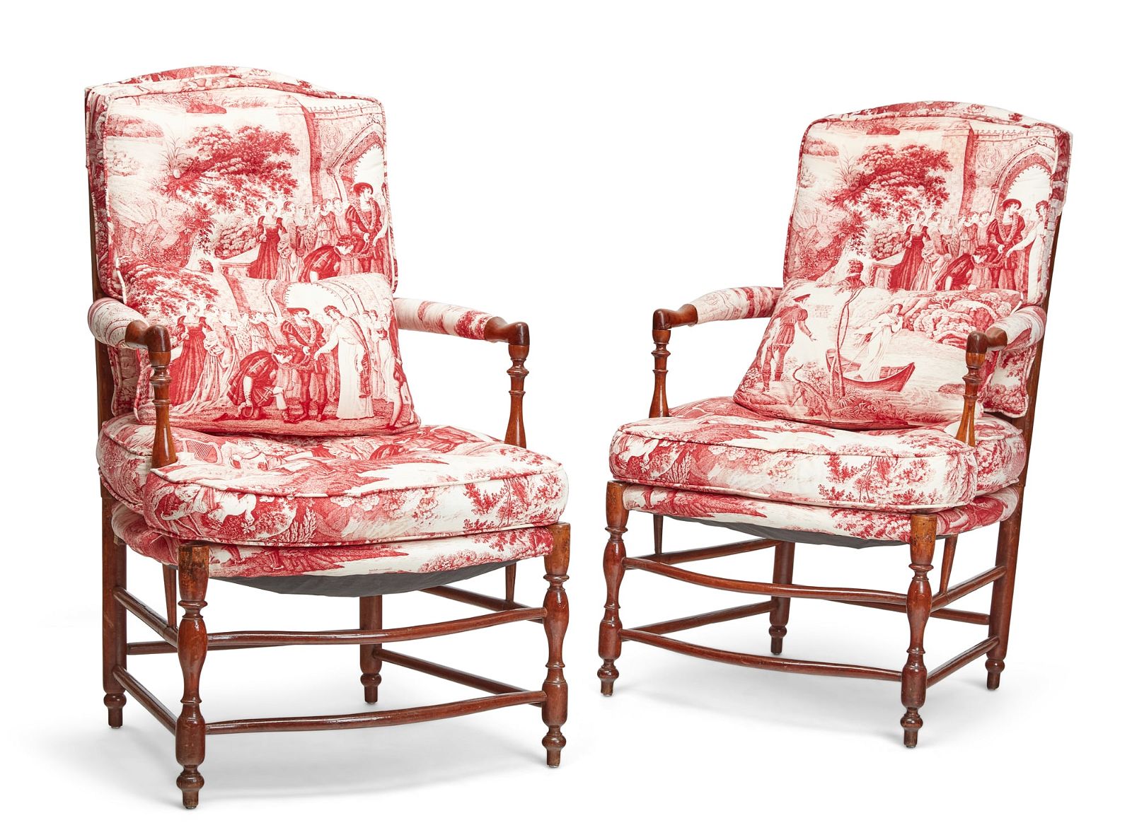 A PAIR OF FRENCH PROVINCIAL BEECHWOOD