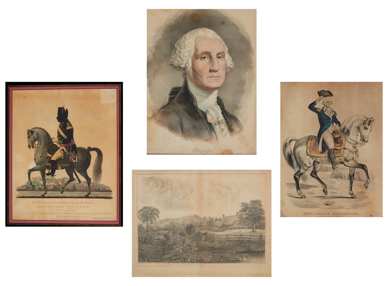FOUR IMAGES RELATING TO WASHINGTON