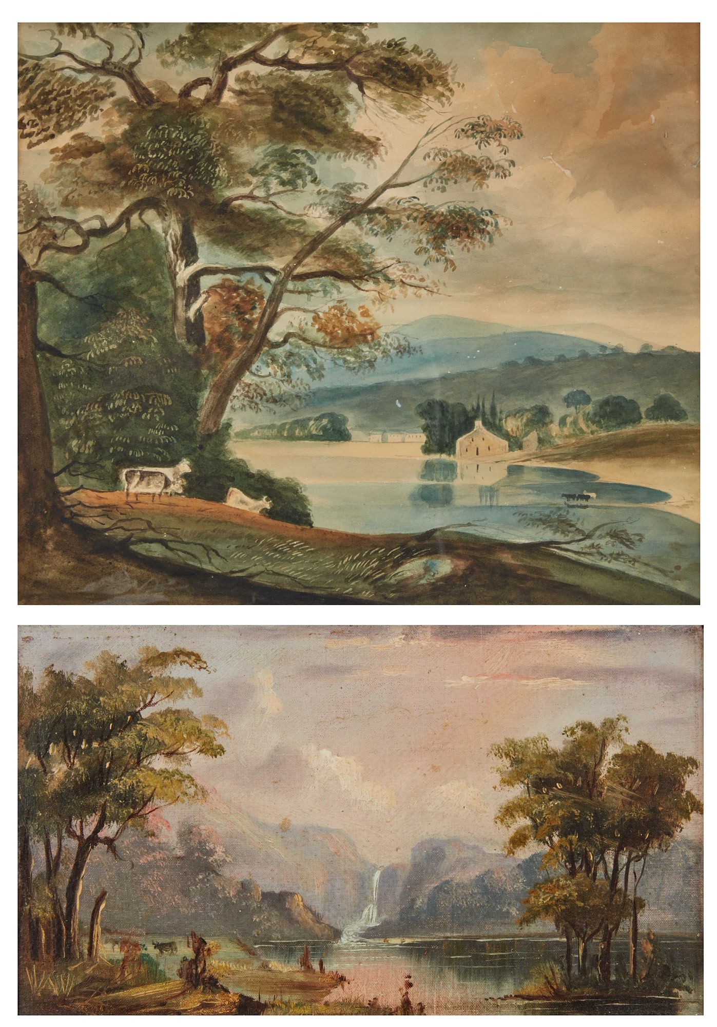 AMERICAN SCHOOL, LANDSCAPE WITH