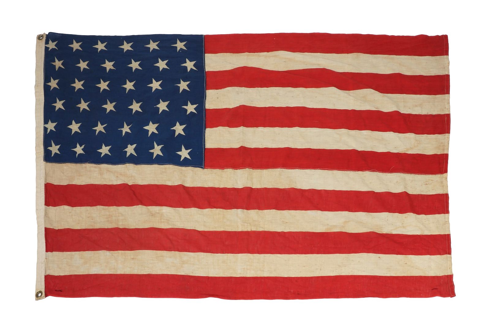 A 36-STAR AMERICAN FLAG COMMEMORATING