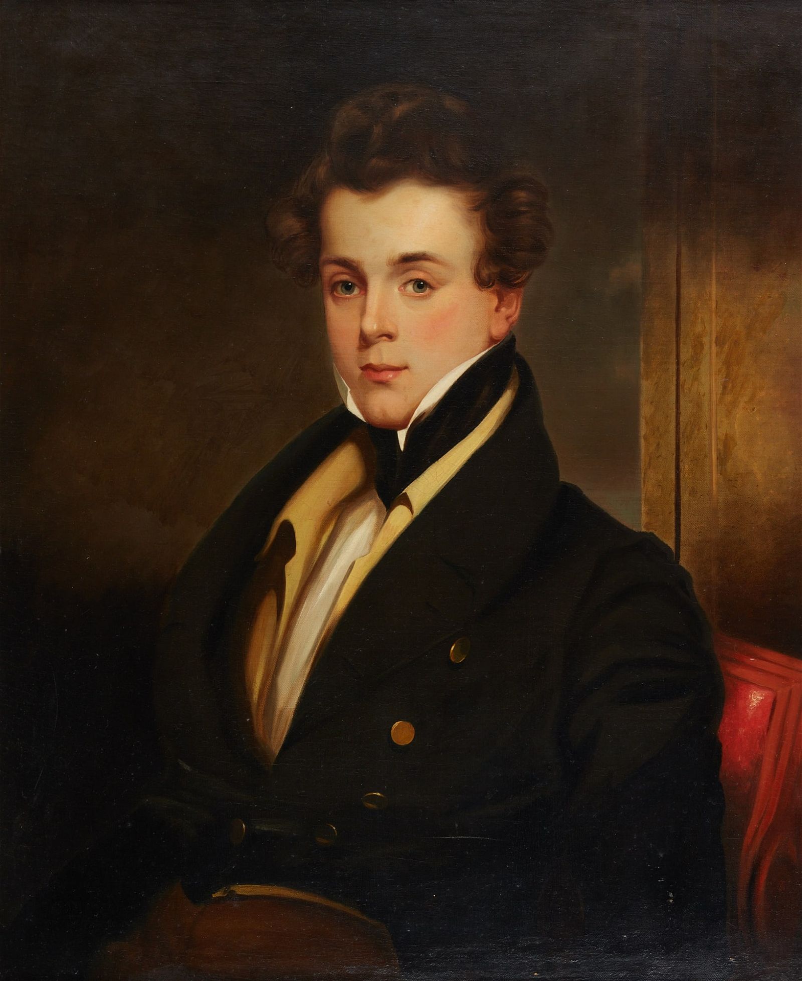 AMERICAN SCHOOL, PORTRAIT OF A YOUNG