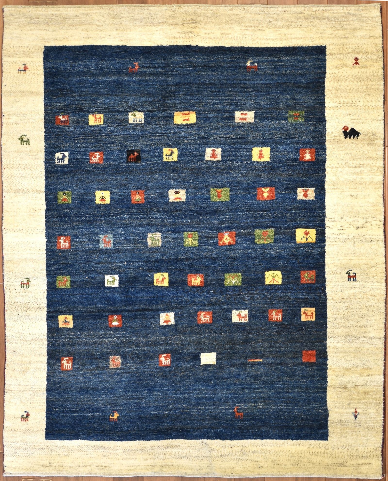 A GABBEH RUG, POST 1950A Gabbeh