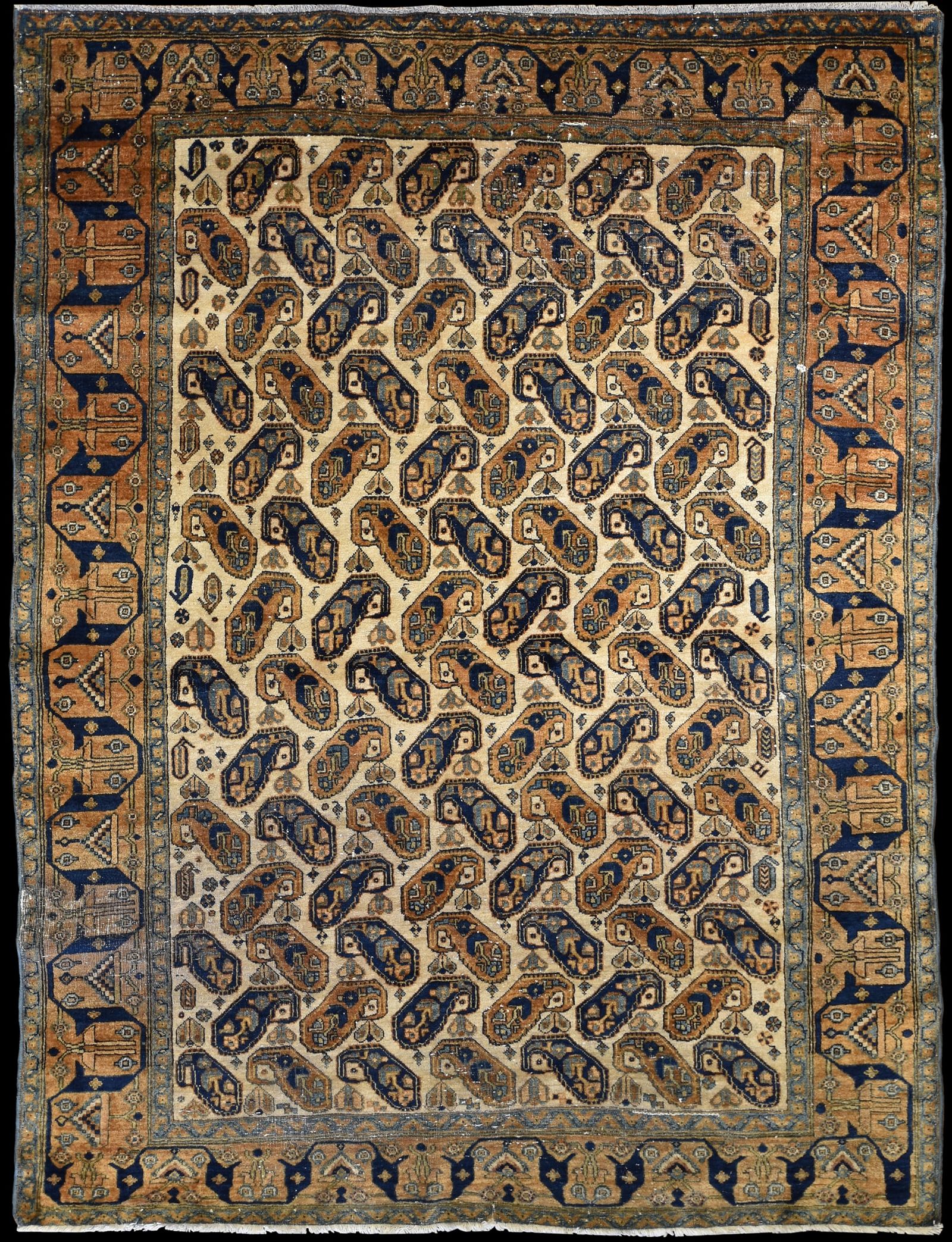 AN AFSHAR RUG, SOUTH WEST PERSIAAn