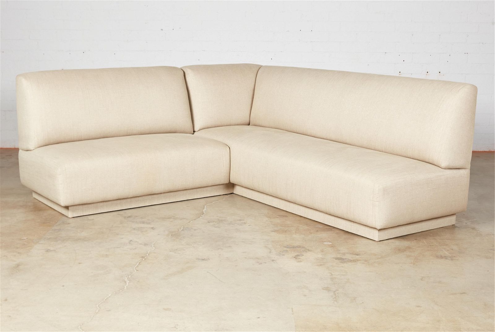 A CONTEMPORARY FULLY UPHOLSTERED