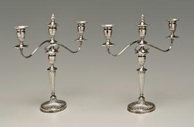 Pair silver plated candelabra  90a11