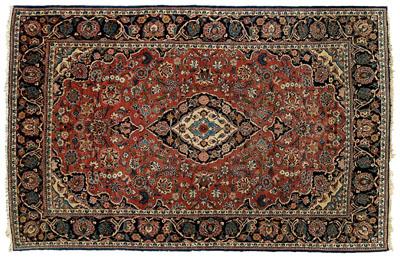 Finely woven Tabriz rug ivory 90a22