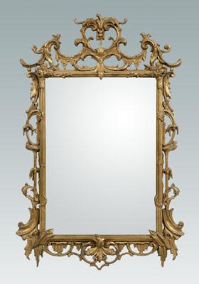 Chippendale style gilt wood mirror  90a34