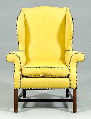 Fine Chippendale style wing chair  90a3a