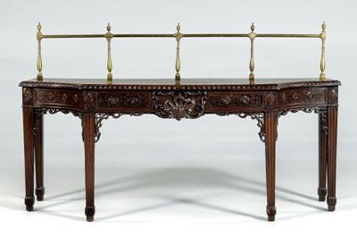Chippendale carved server mahogany  90a3b