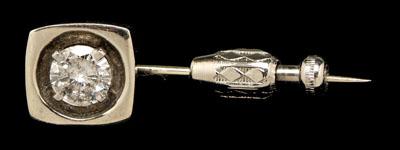 Solitaire diamond stick pin round 90a55