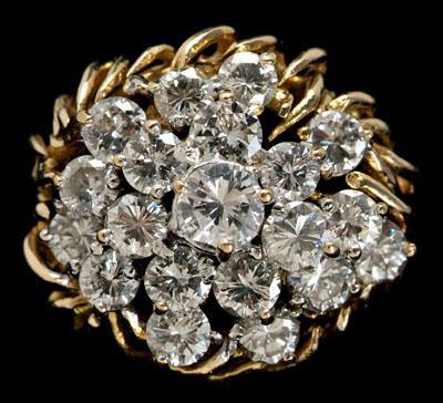 Cluster diamond ring 20 round 90a58
