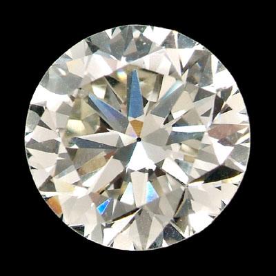 3.7 cts. unmounted diamond, round
