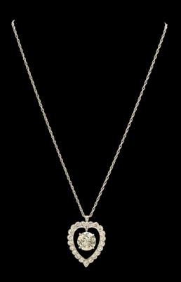 10 ct. heart shaped diamond pendant,