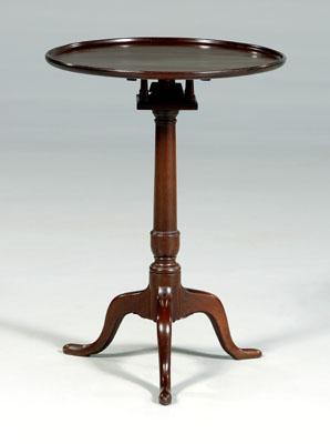 Georgian dished top candle stand,