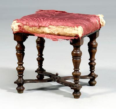 William and Mary walnut footstool  90a91