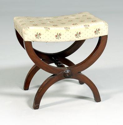 Classical style mahogany footstool  90a9a