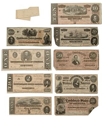 $6,240 face value Confederate currency