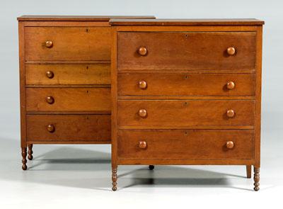 Near pair Federal chest of drawers: