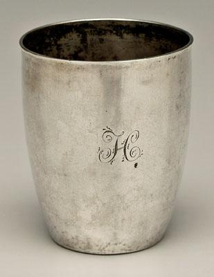 Emond coin silver julep cup, tapering
