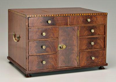 Southern mahogany jewelry cabinet,