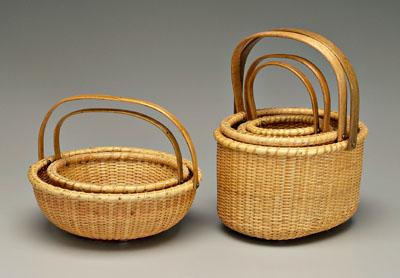 Six Nantucket baskets: assembled