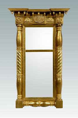 Federal gilt wood mirror molded 90b38