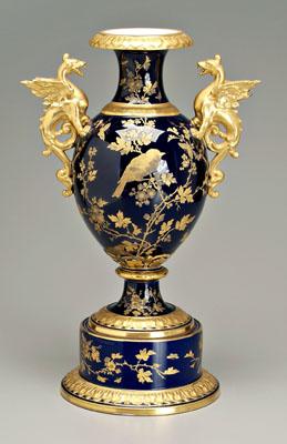 Aesthetic movement porcelain urn,