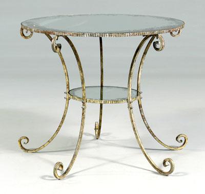 Art Deco style wrought iron table  90bc9