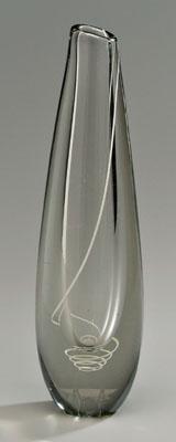 Gunnel Nyman art glass vase (Finnish,