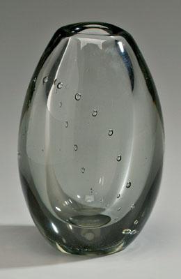 Gunnel Nyman art glass vase Finnish  90bdc