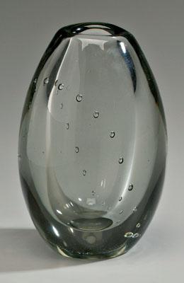 Gunnel Nyman art glass vase (Finnish,